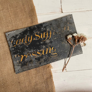 Antique 'Lady Suffield Bressingham' Sign