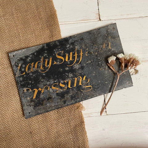 Antique 'Lady Suffield Bressingham' Sign
