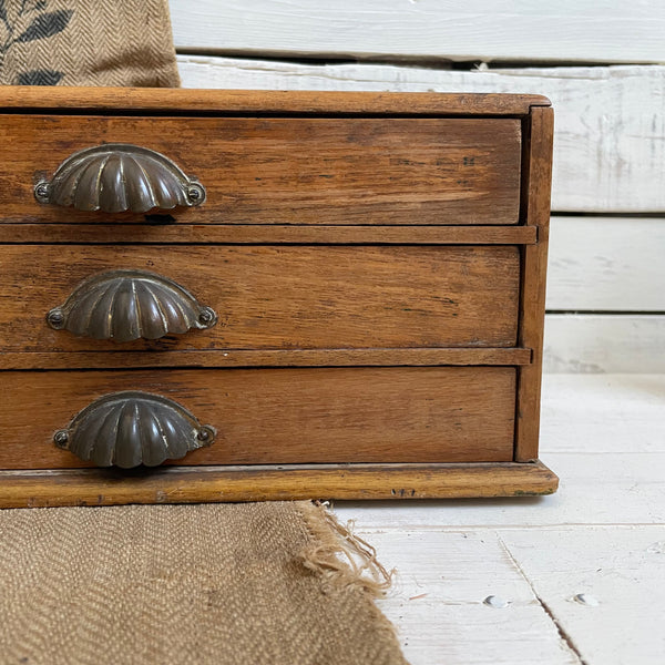 Antique Clam Handle Apprentice Drawers