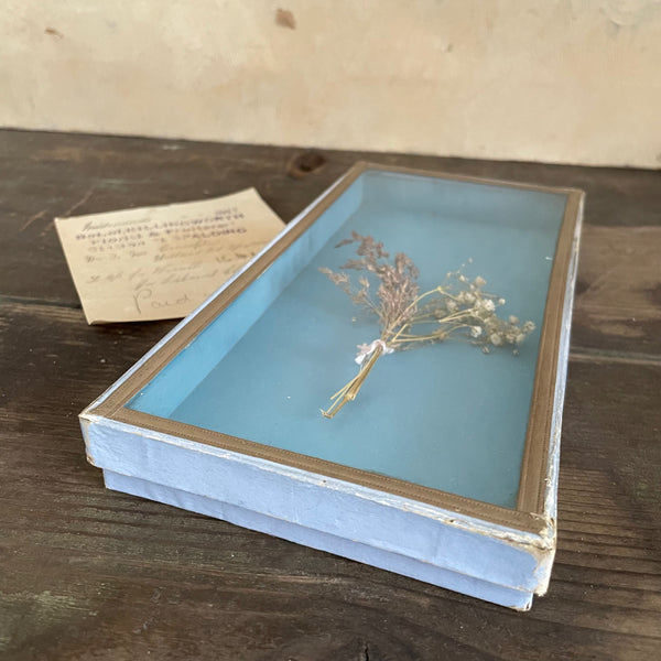 Antique Beautiful Glass Top Box