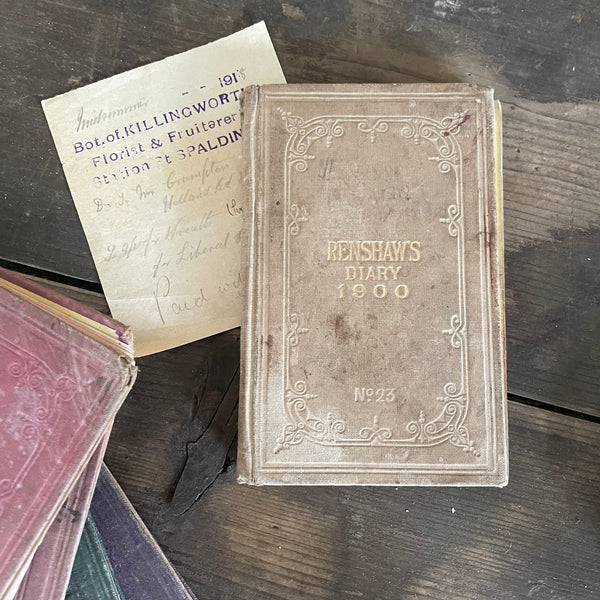 5 Antique Renshaw's Diary