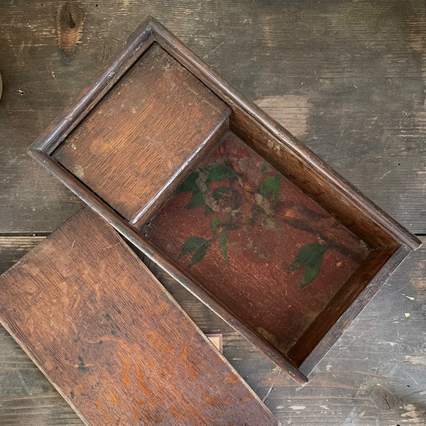 Antique Love Dovetail Slide Lid Box