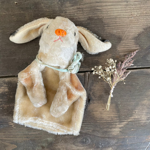 Antique Beautiful Rabbit Hand Puppet