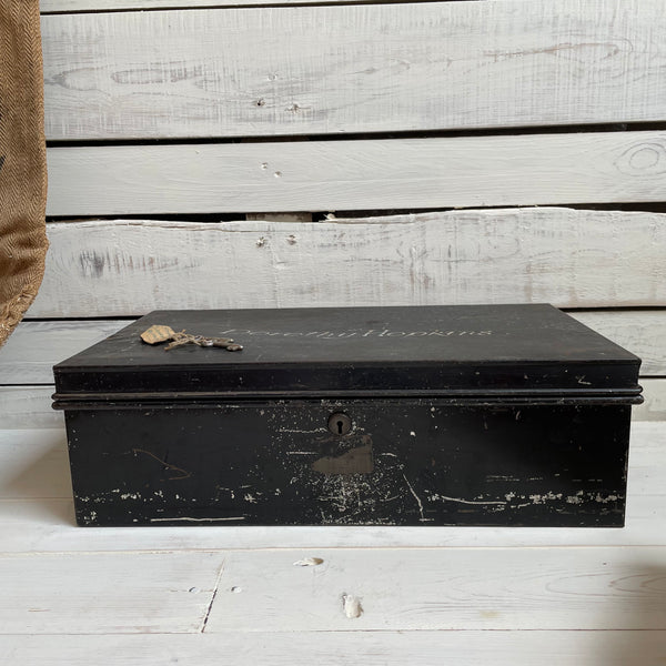 Antique Dorothy Hopkins Deed Box with Keys