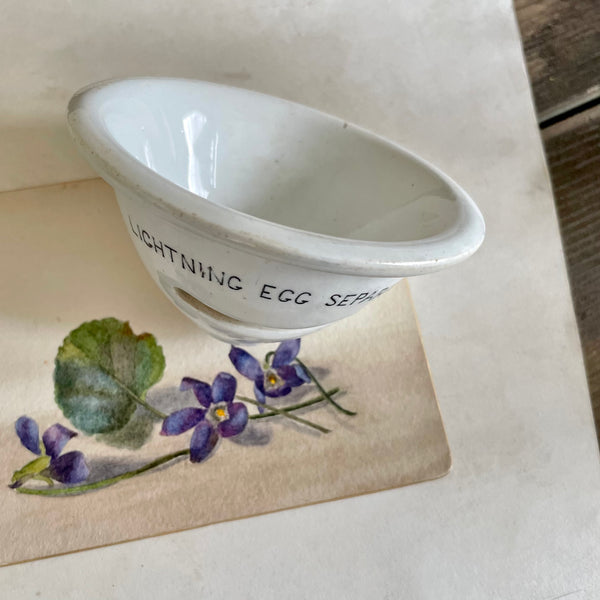 Antique Lightening Egg Separator