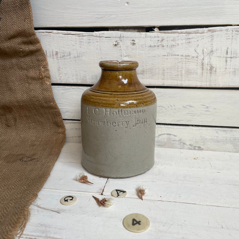 Rare Antique Strawberry Jam Pot