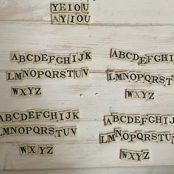 Rare Antique Victorian Spelling Letters