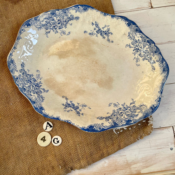 Meat Transferware Plate