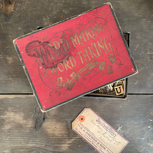 Vintage Word Making Spelling Letters