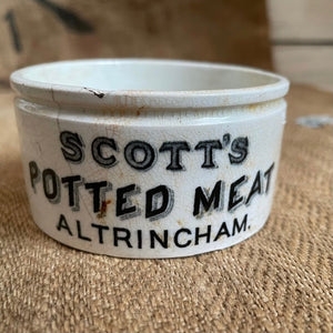 Scott’s Potted Meat Altrincham Pot