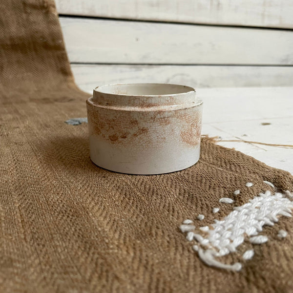 Large Rare James Woolley Sons Chemist Pot