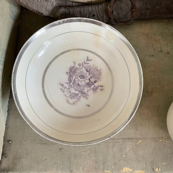 Pretty Antique Bowl/Cup & Plate