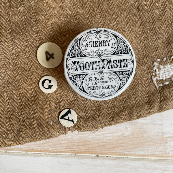 Cherry Tooth Paste Pot with Lid