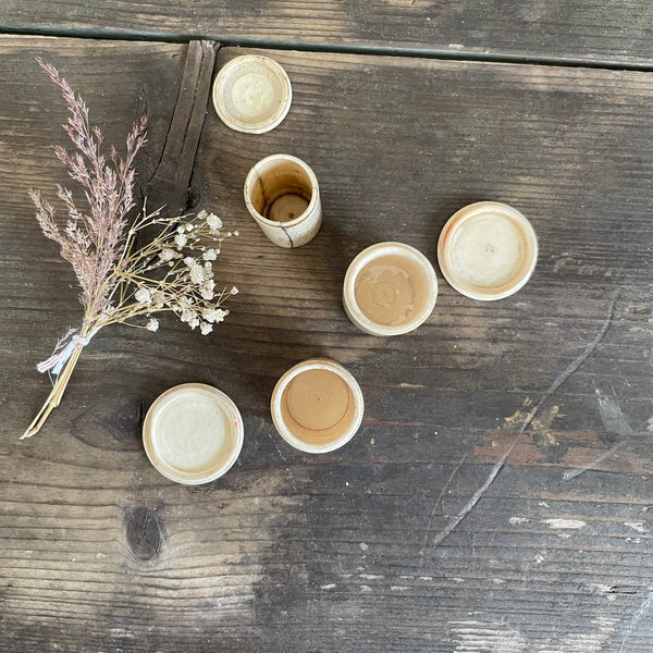 Antique Little Bone Pots
