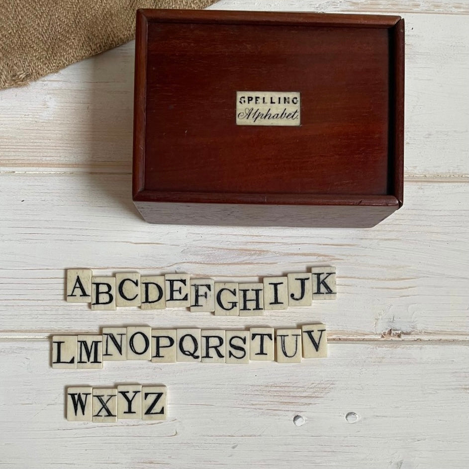 Rare Antique Victorian Spelling Letters