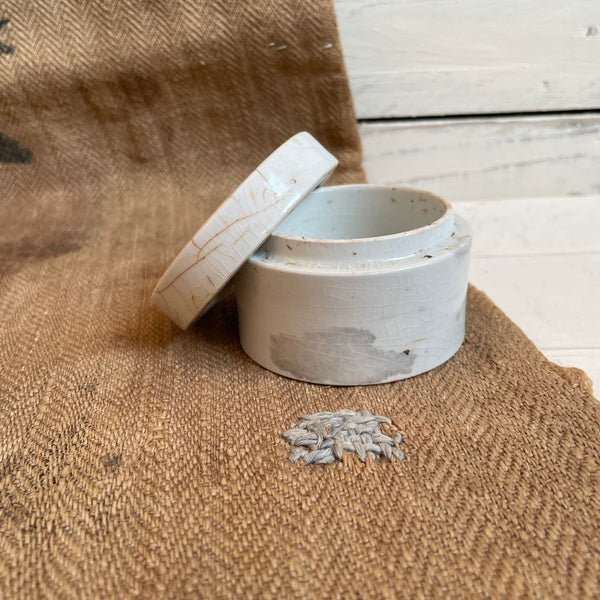 Plain Antique Chemist Trinket Pot