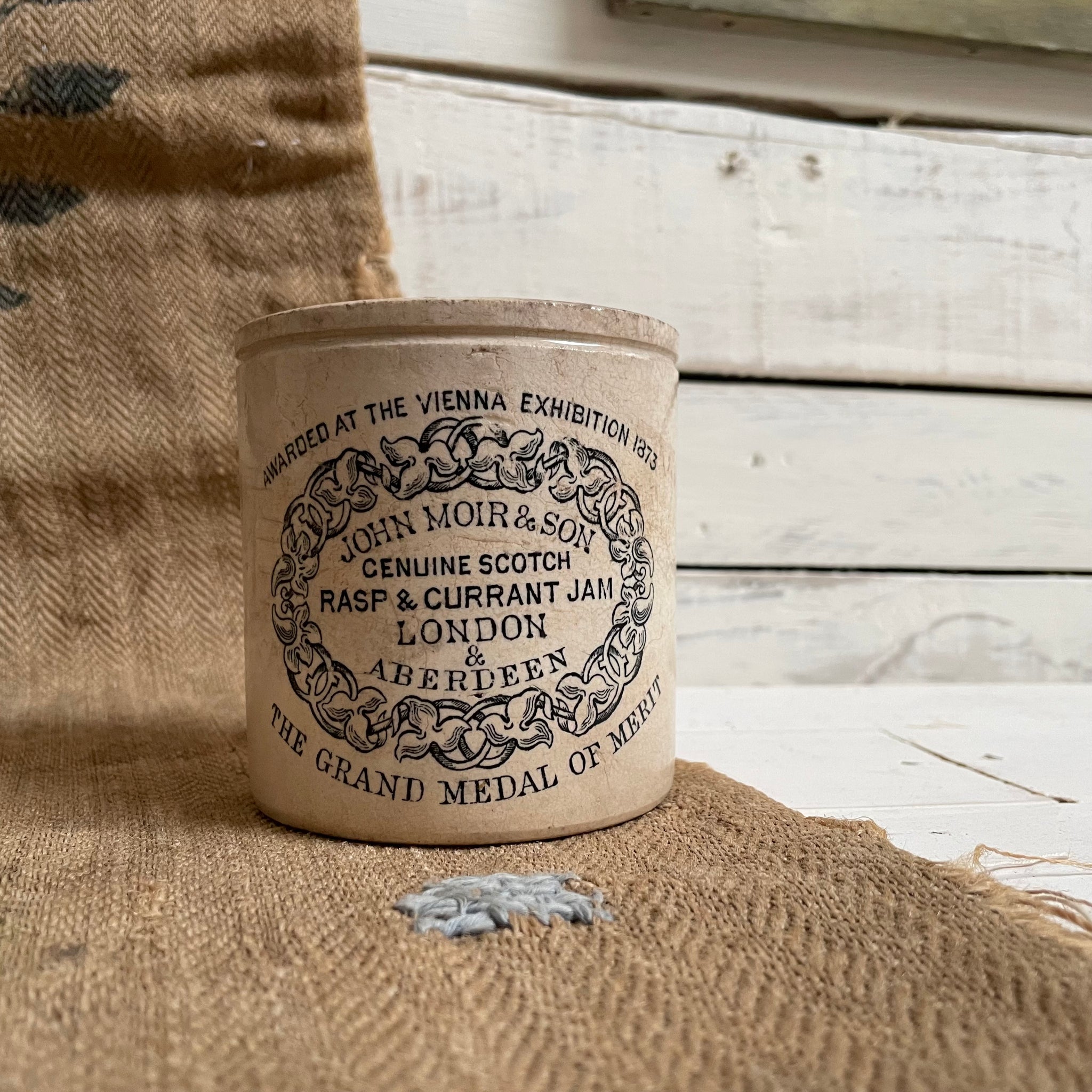 Rare John Moir & Son Rasp & Currant Jam Pot
