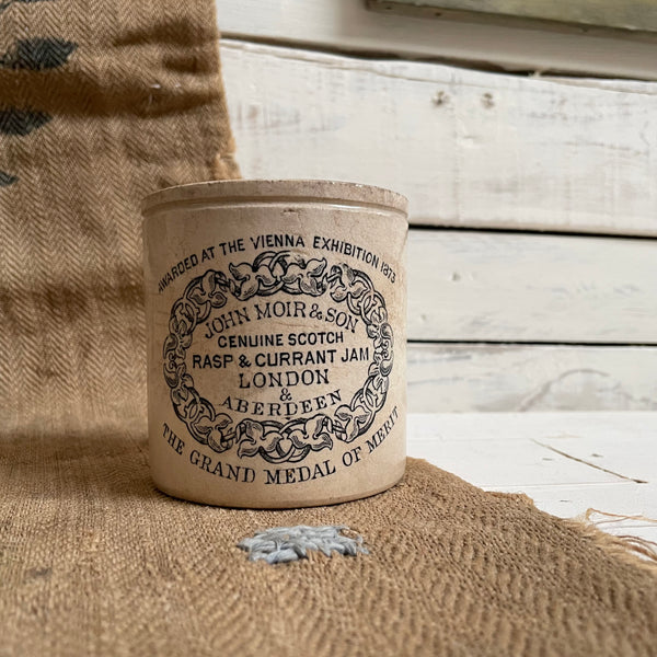 Rare John Moir & Son Rasp & Currant Jam Pot