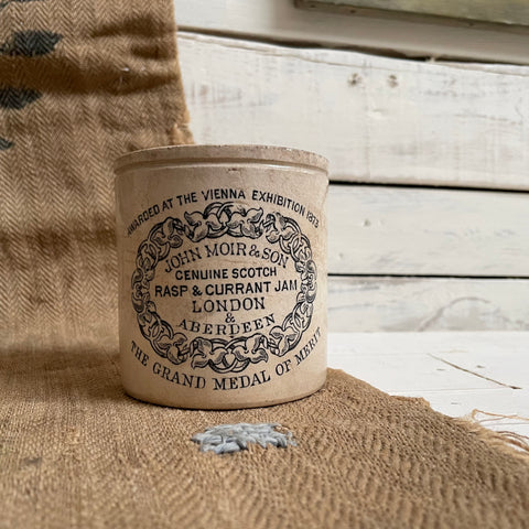 Rare John Moir & Son Rasp & Currant Jam Pot