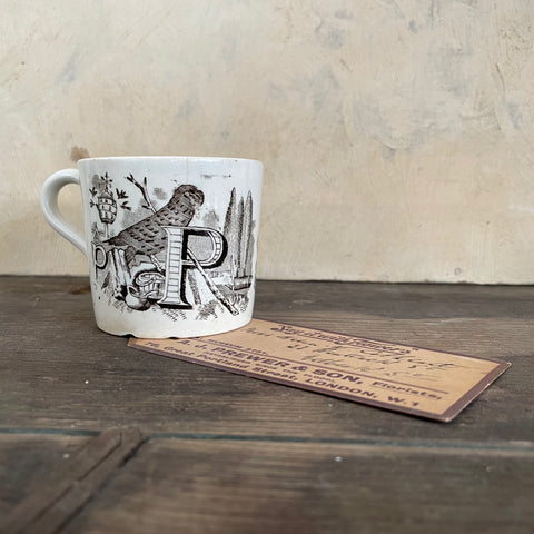 Antique P & Q Staffordshire Cup