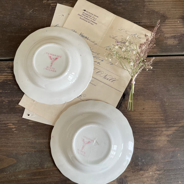 Two Antique Childs Tea Set Bowls