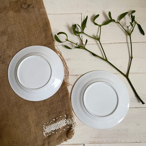 Two Pretty Antique St Nicholas Plates
