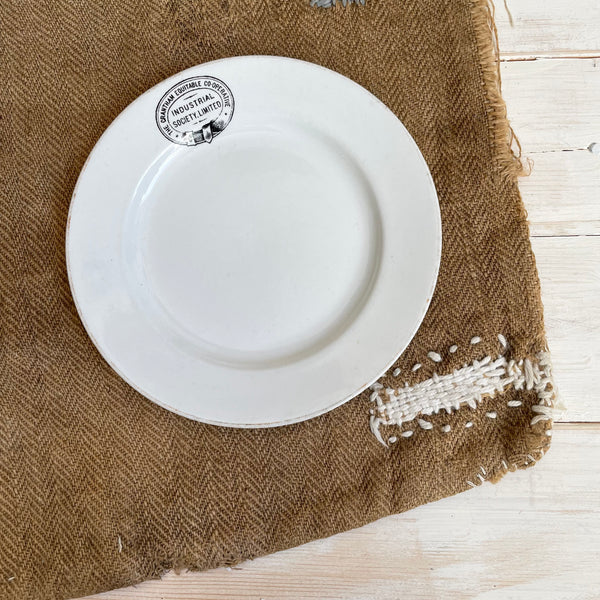 Antique Industrial Society Plate