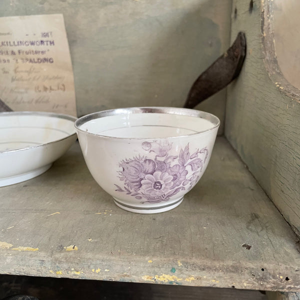 Pretty Antique Bowl/Cup & Plate