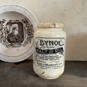 Antique Bynol Malt & Oil Pot