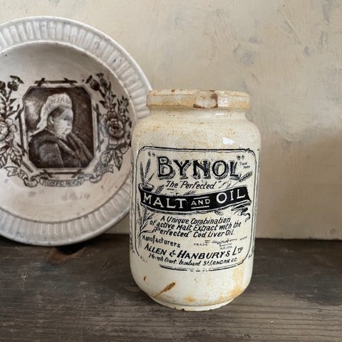 Antique Bynol Malt & Oil Pot