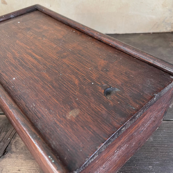 Antique Love Dovetail Slide Lid Box