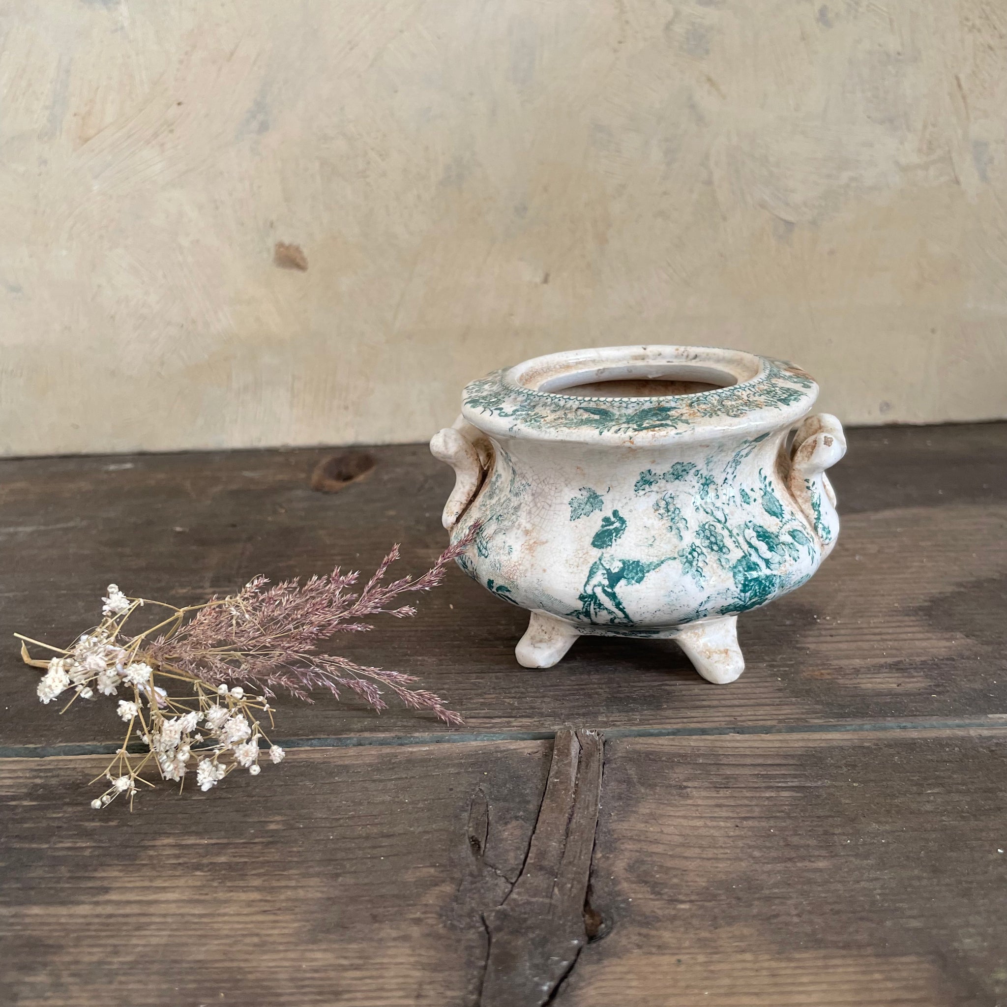 Victorian Green/Blue Dish