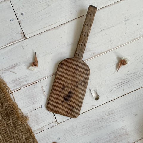 Antique Butter Carved Pat