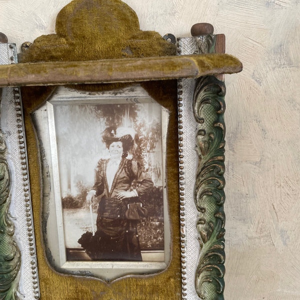 Antique Victorian Velvet Frame