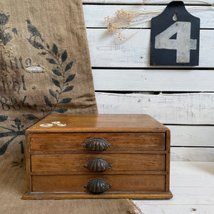 Antique Clam Handle Apprentice Drawers
