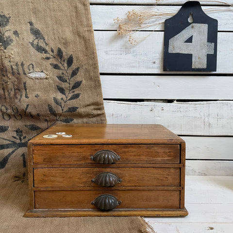 Antique Clam Handle Apprentice Drawers