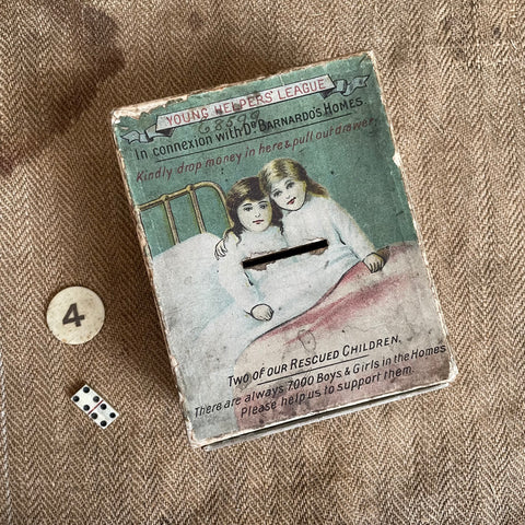 Early 20th Century Young Helper's League Collection Box