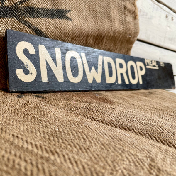 Original Snowdrop Cow Sign