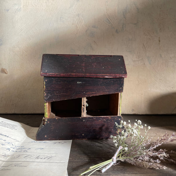1845 Antique Cottage Money Box