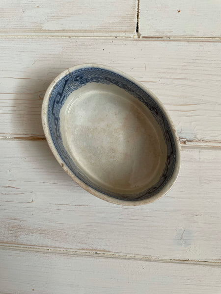 Antique Blue Dish