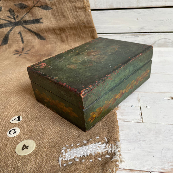 Antique Wooden Painted Box