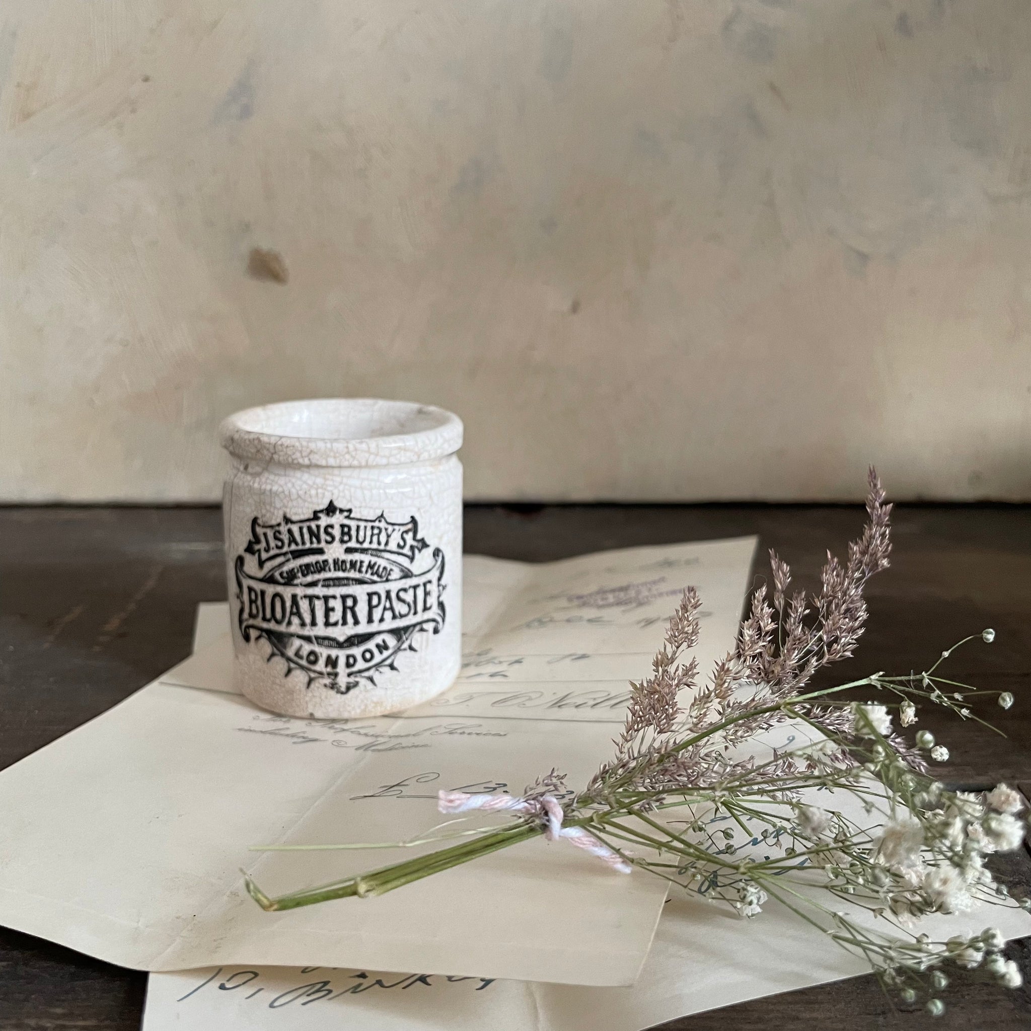 Worn J.Sainsbury Bloater Paste Pot