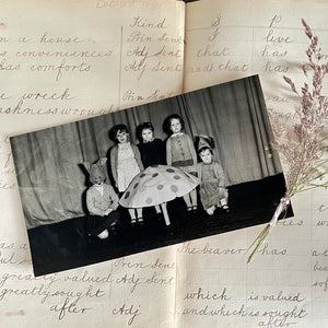 Vintage School Play Photograph