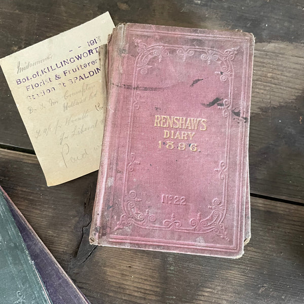 5 Antique Renshaw's Diary