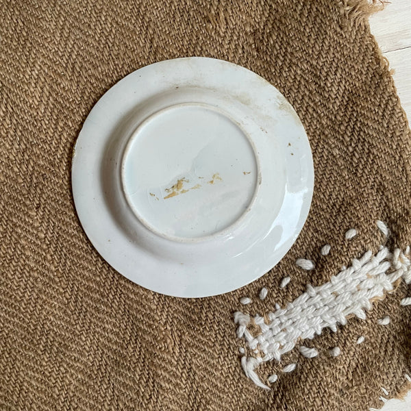 1840s Motto Plate -  Well is Dry