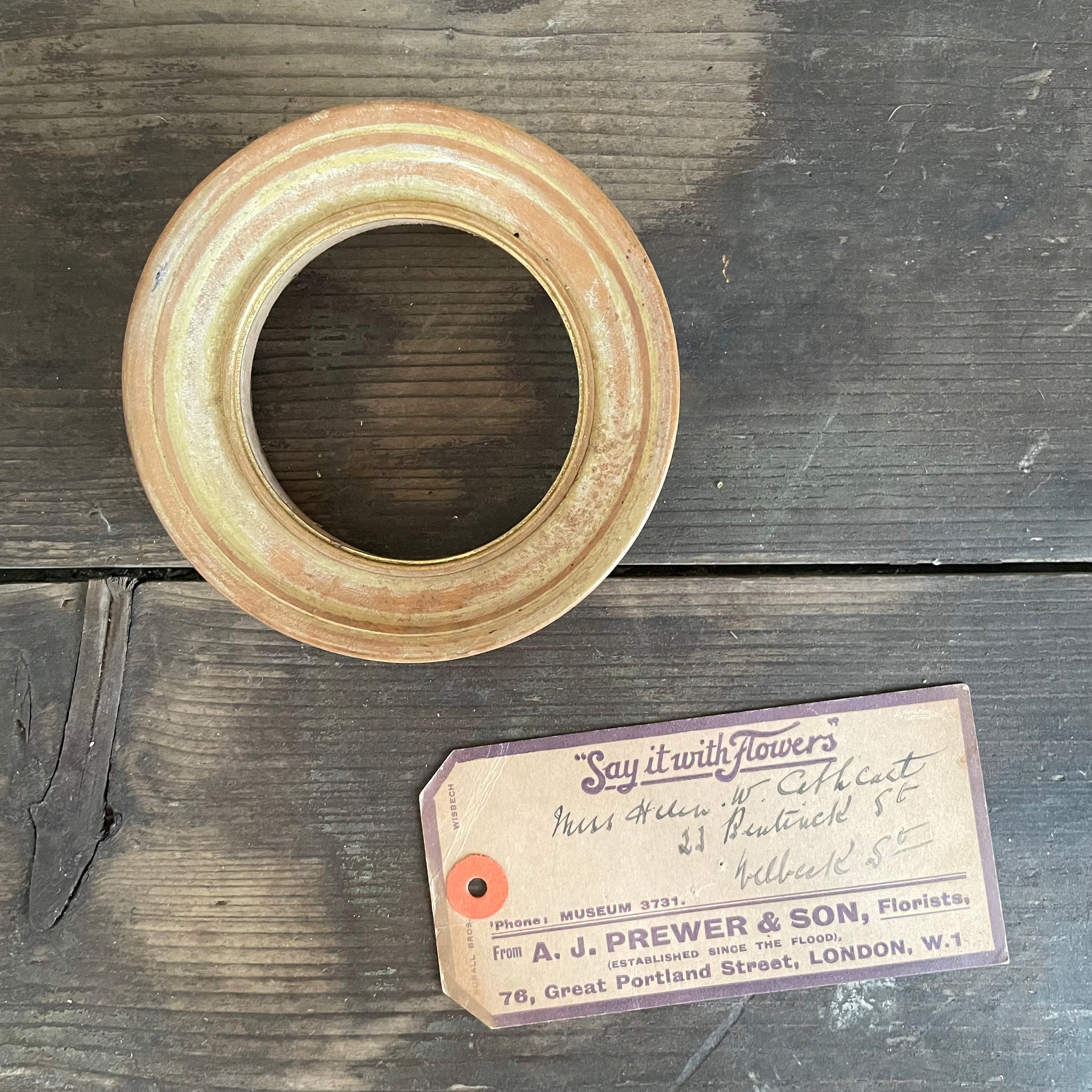 Antique Round Photo Frame