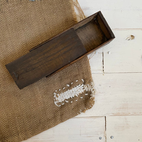 Antique Small Sliding Lid Box