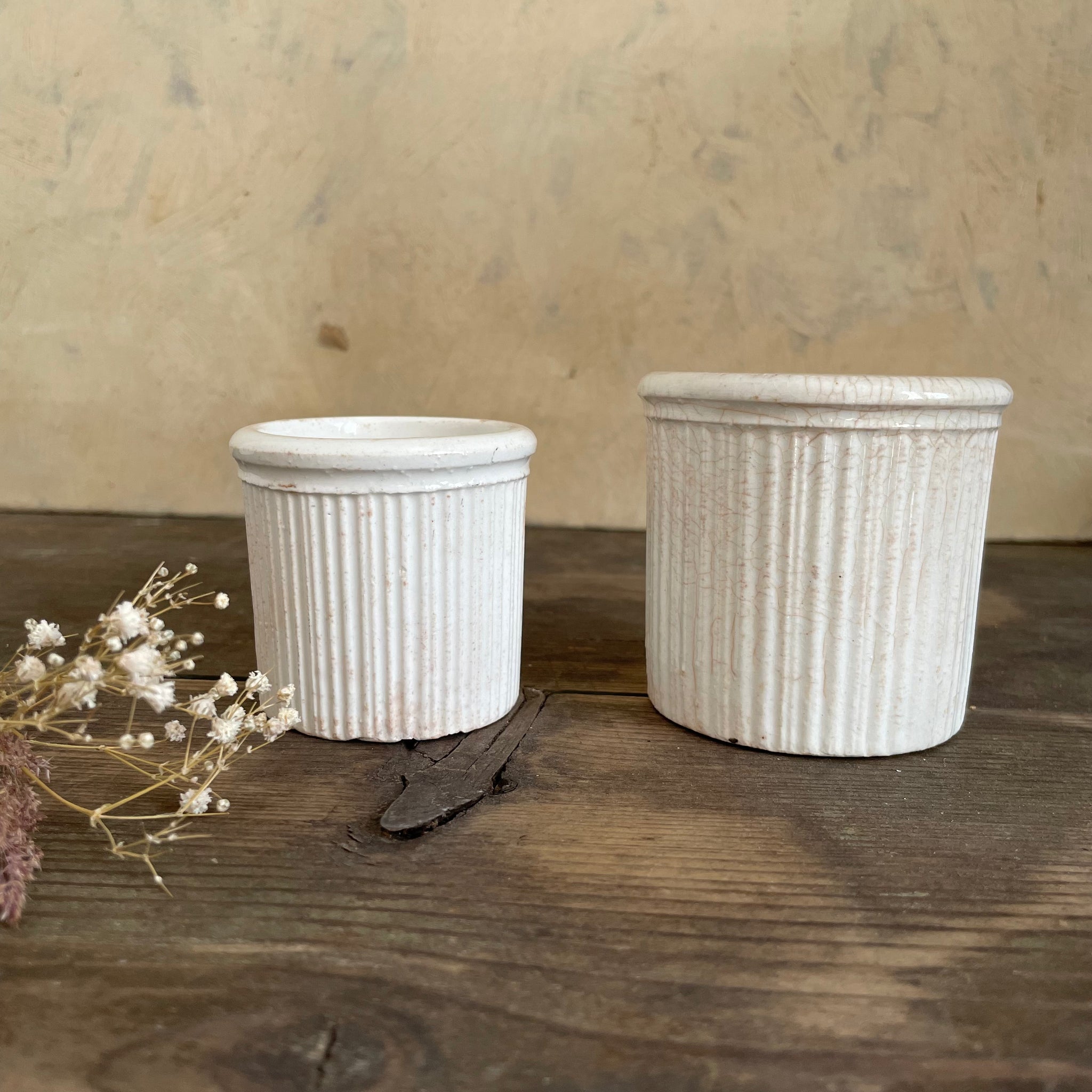 Victorian Ribbed Plain Pots