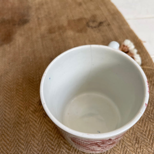 Antique Nursery Cat Cup