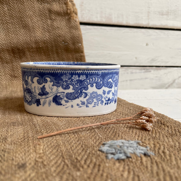 Antique Davenport Blue Dish